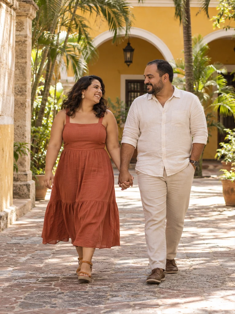 Isabela y Tomás en su sesión de preboda
