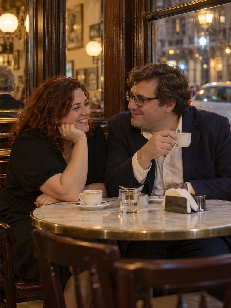 Julieta y Nicolás compartiendo un momento de su sesión de preboda